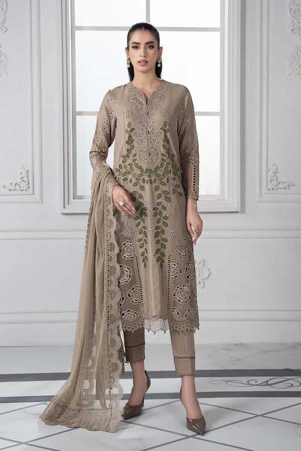 3 Piece Embroidered Lawn Suit | D-2503-A