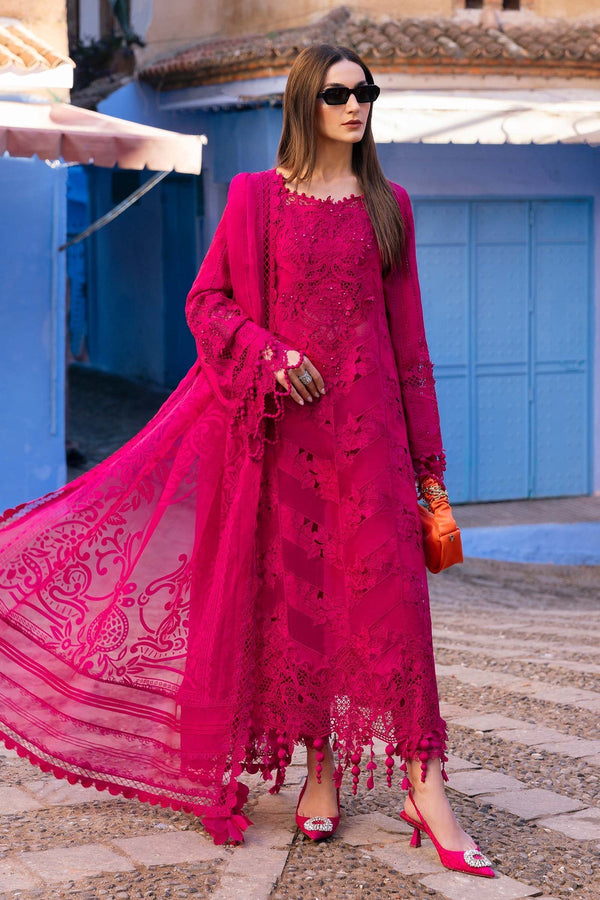 3 Piece Unstitched Embroidered Lawn Suit - D-2508-A
